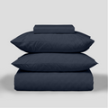 Nightfall Crisp Cool Organic Percale Duvet Set