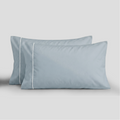 White Piped Percale Pillowcases
