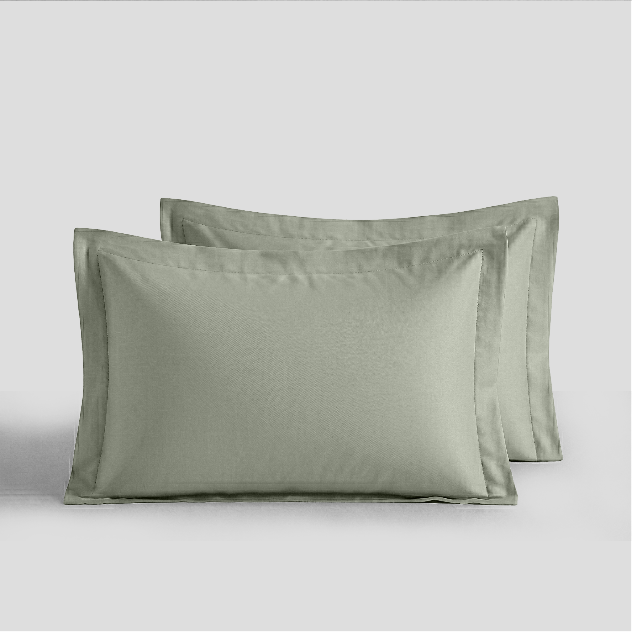Sage Organic Cotton Percale Oxford Pillowcases