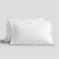 White Organic Cotton Percale Oxford Pillowcases